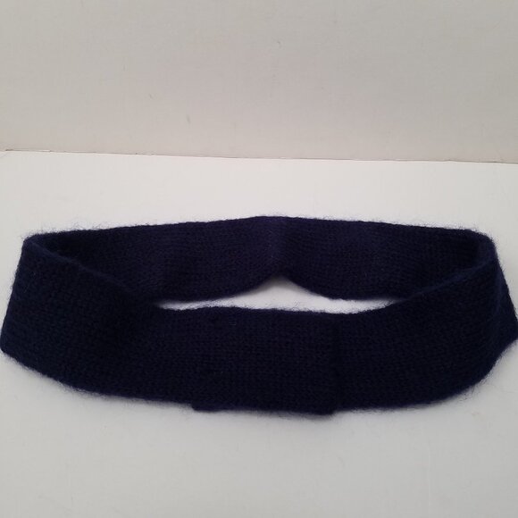 MANOUSH Sweater Knit Fuzzy Snap Belt - Picture 1 of 4